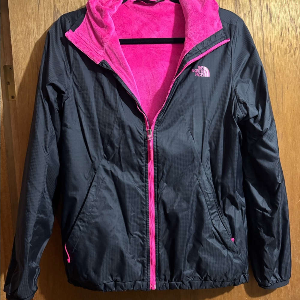 The North Face Fuchsia and Black Fleece